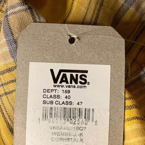 Vans Button Down Plaid Shirt NWT - Picture 5 of 10